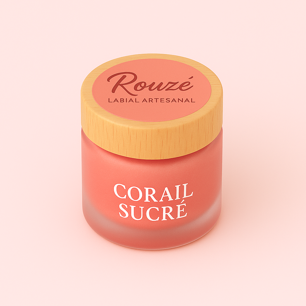 ROUZÉ – Corail Sucré Bálsamo labial afrutado con aroma natural de frambuesa