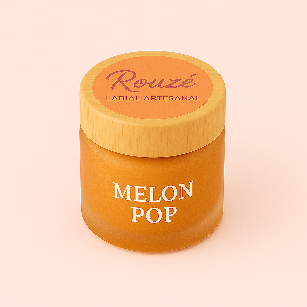 ROUZÉ – Melon Pop Bálsamo labial refrescante con aroma natural de melón