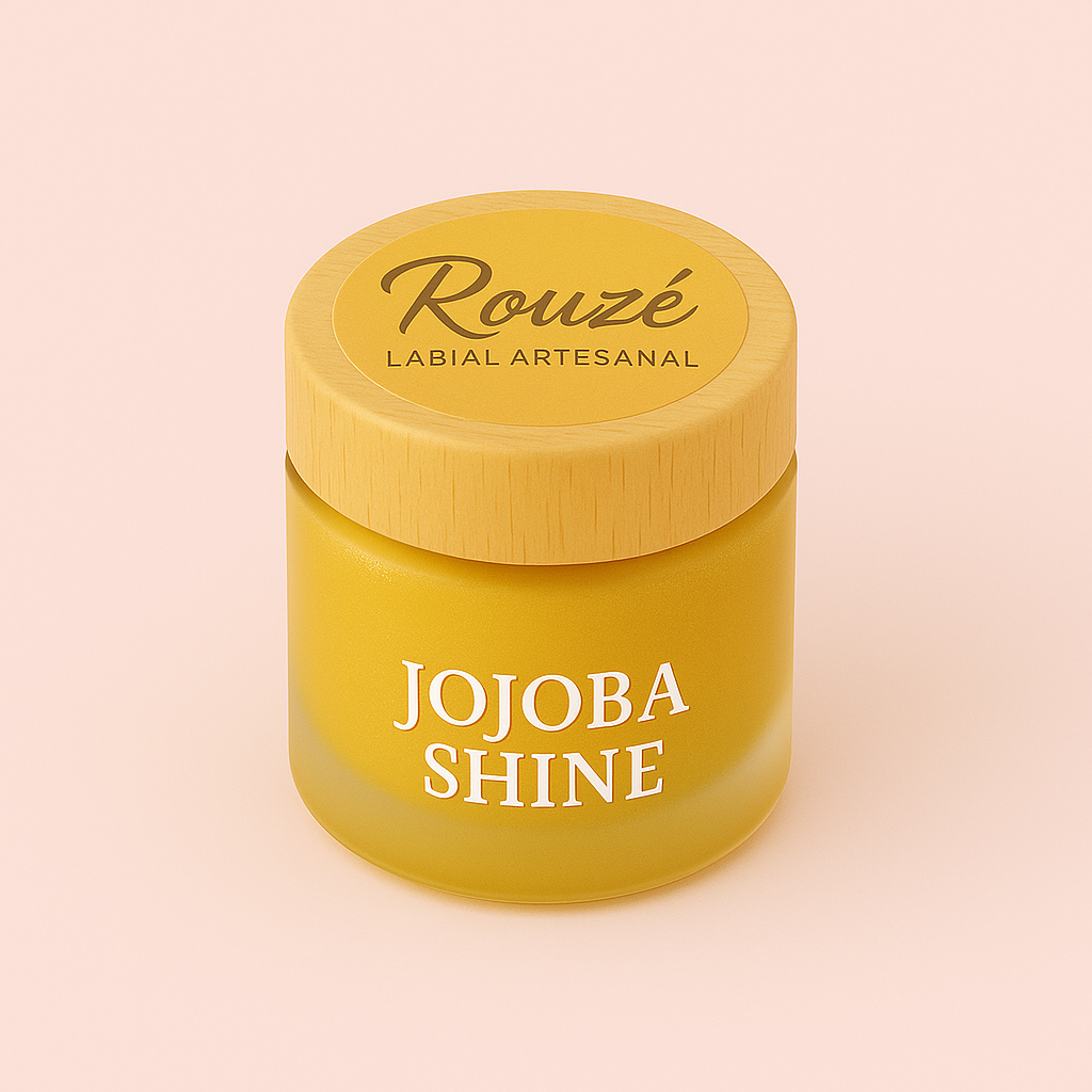 ROUZÉ – Jojoba Shine Bálsamo labial puro sin perfume, ideal para pieles sensibles